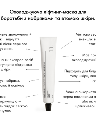 Охолоджуюча ліфтинг-маска для боротьби з набряками | HYDRA-INTENSIVE COOLING MASK